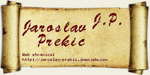 Jaroslav Prekić vizit kartica